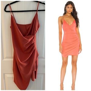 Coral Fitted Dress